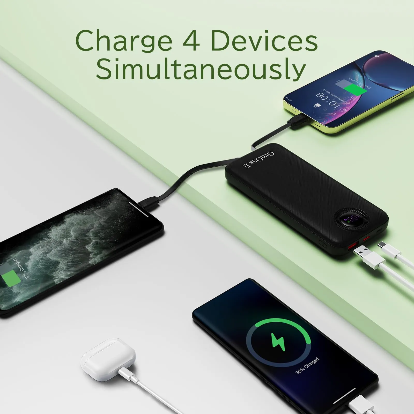 10000mAh Portable Power Bank with Fast Charging