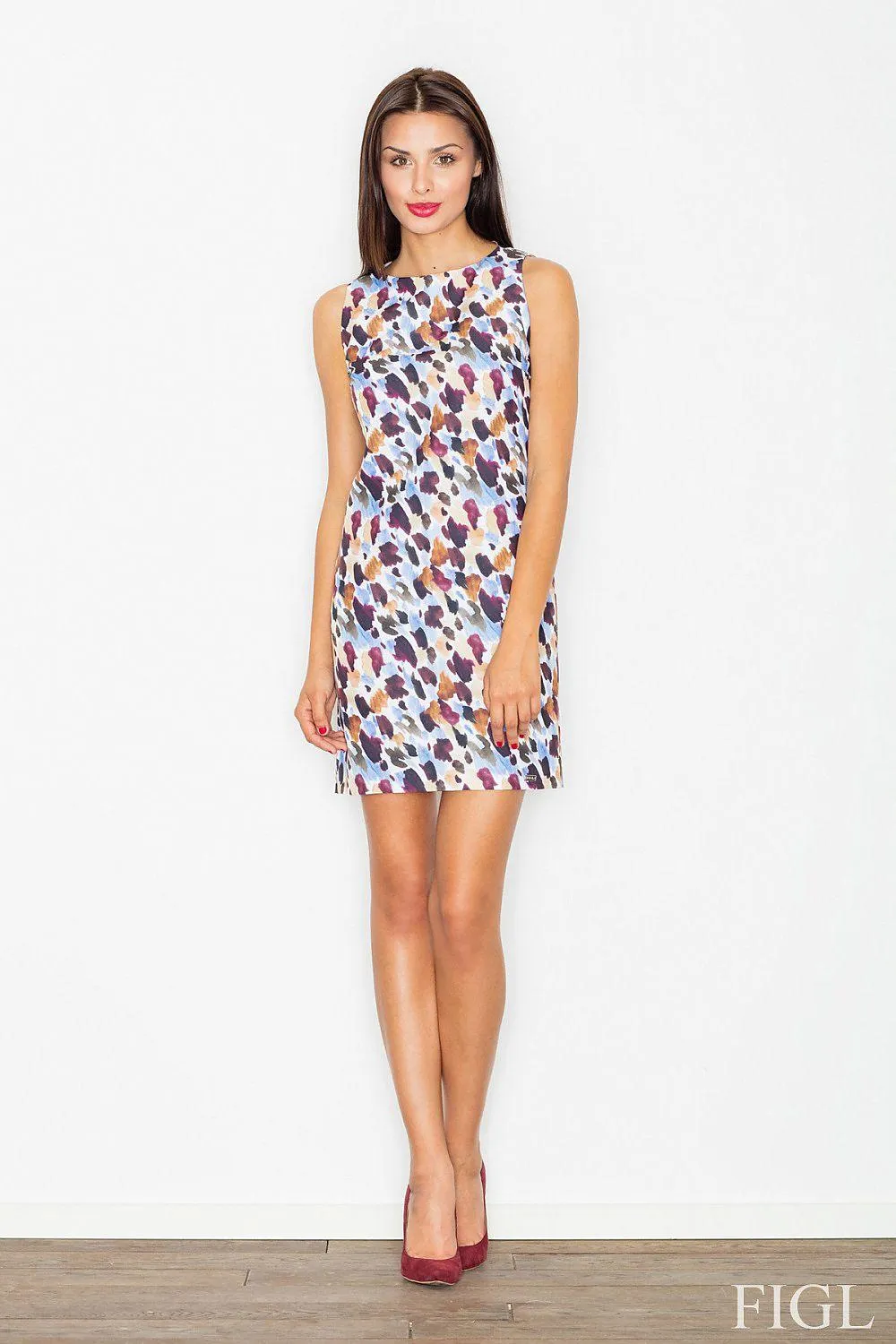 Elegant Hidden Zipper Polyester Daydress - Model 62988