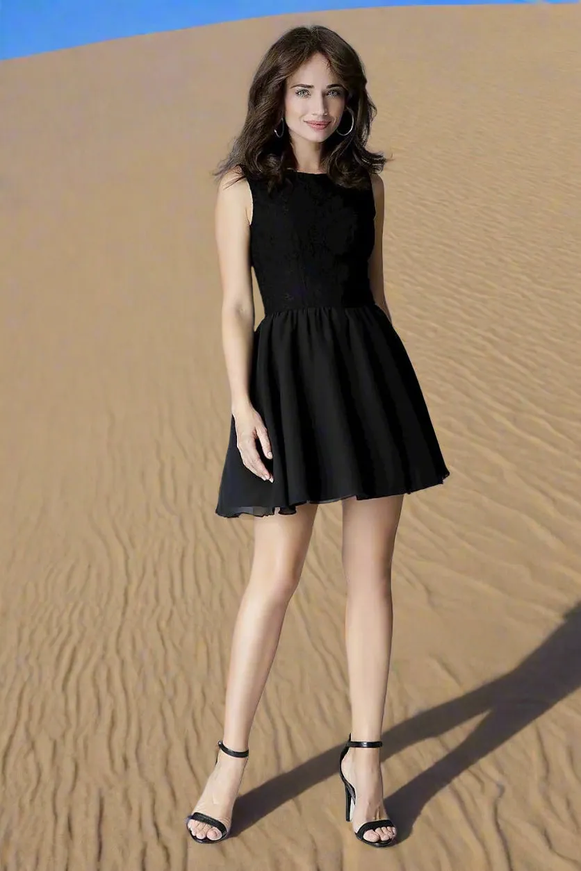 Elegant Minimalist Mini Dress - Made in Europe
