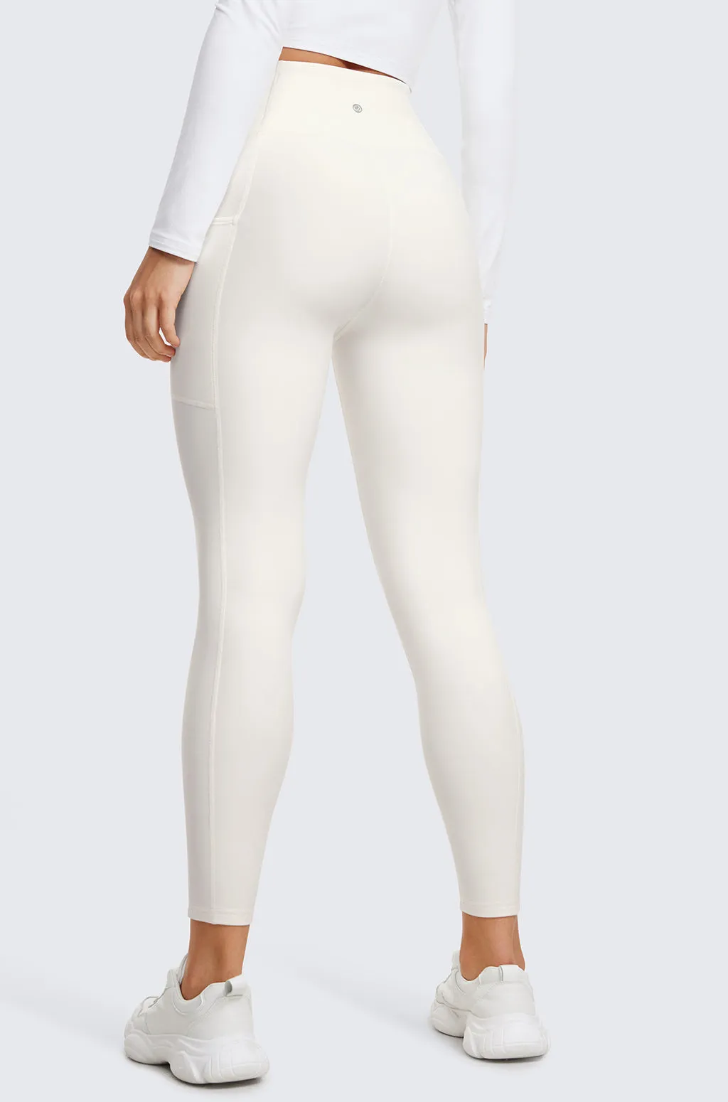 Fleece Lined Leggings with Pockets 25"