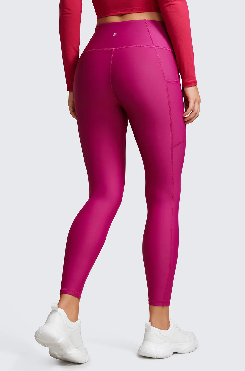 Fleece Lined Leggings with Pockets 25"