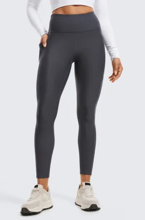 Fleece Lined Leggings with Pockets 25"
