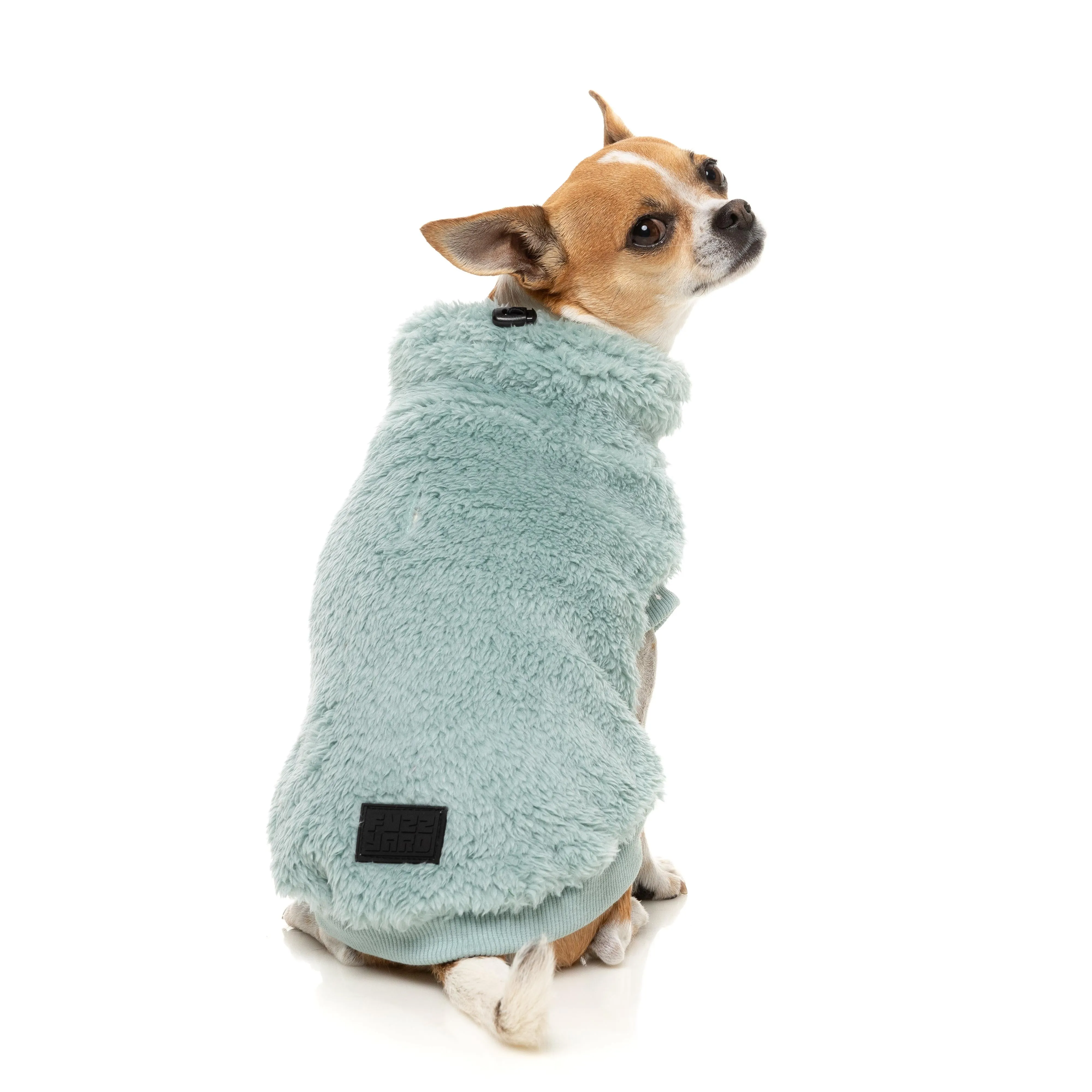 FuzzYard Dog Apparel Turtle Teddy 25 Sweater Arctic Blue Size 1