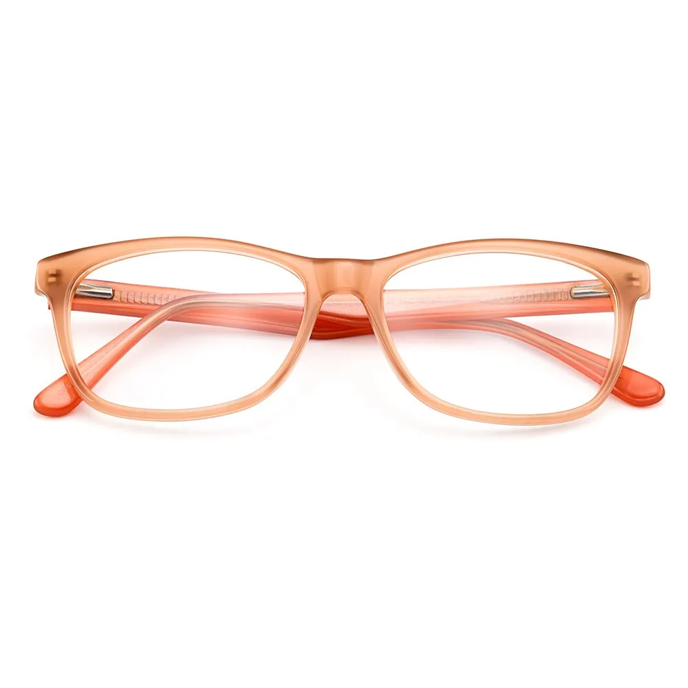 Gmei Unisex Eyeglasses Square Acetate Full Rim With Spring Hinges A727