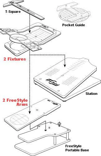 HoopMaster Hooping Station: 2 Fixture Kit