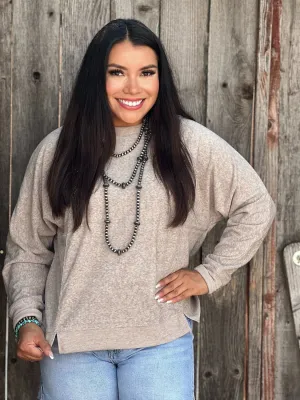 Kathy Tan Exposed Hem Pullover Top