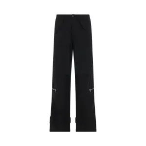 Logo Light Cargo Pants in Black