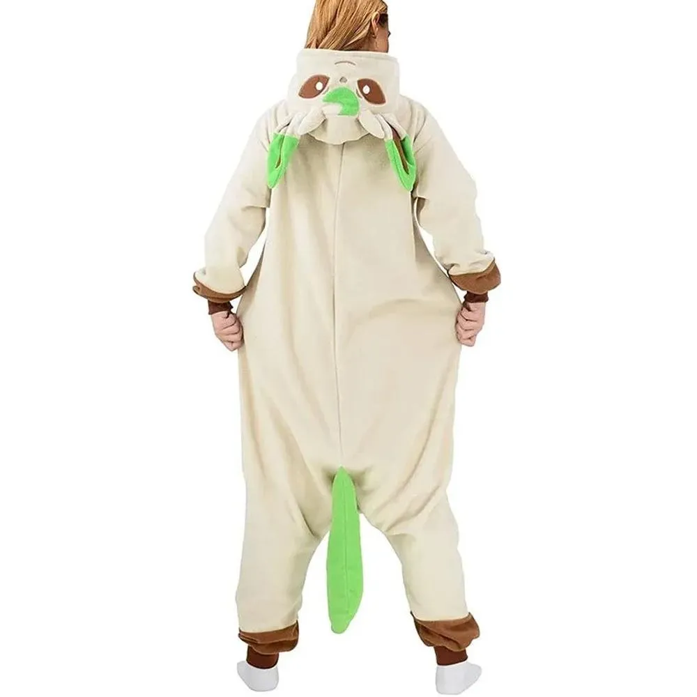 Pokémon Leafeon Kigurumi Onesies Costume Cozy Cartoon Fleece Pajamas