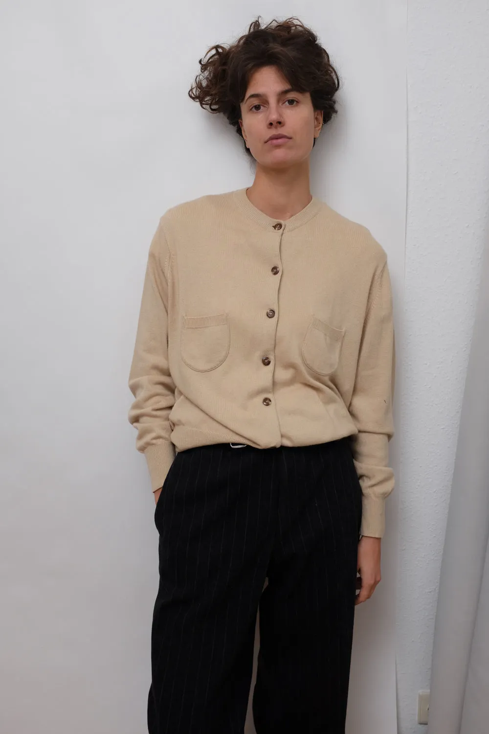 PURE ITALY CASHMERE VISCOSE CARDIGAN