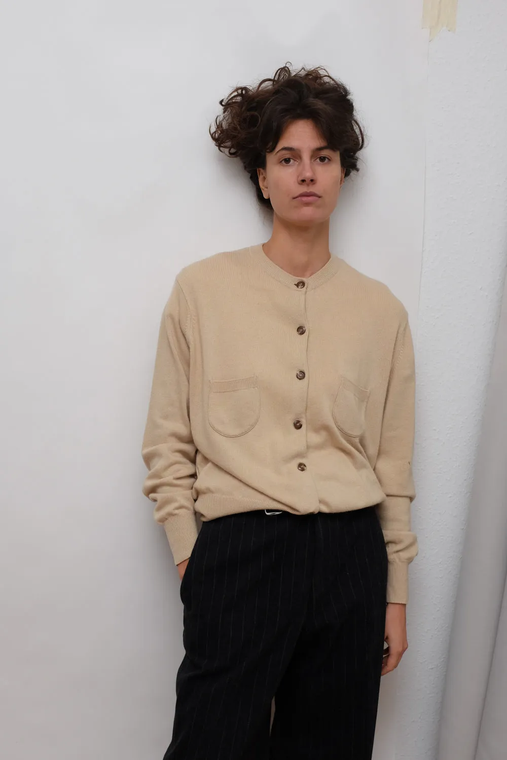 PURE ITALY CASHMERE VISCOSE CARDIGAN