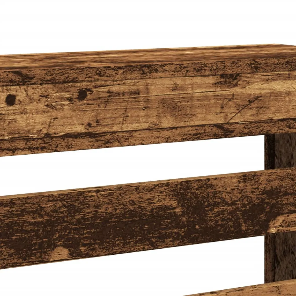Radiator Cover Old Wood 175x20x82 cm Engineered Wood
