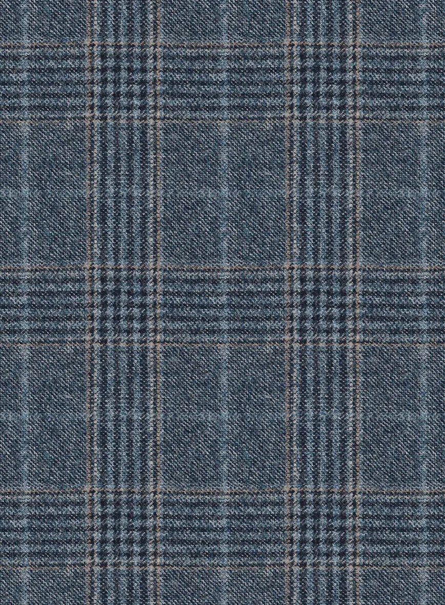 Reda Homio Blue Checks Wool Suit