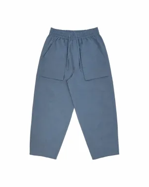 Relaxed Elasticated Trousers - Light Blue