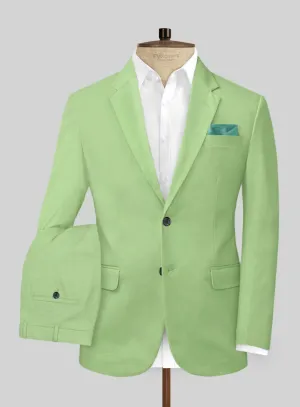 Scabal Nasty Green Cashmere Cotton Suit