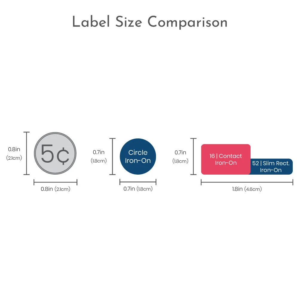 Sloth Iron-On Clothing Labels