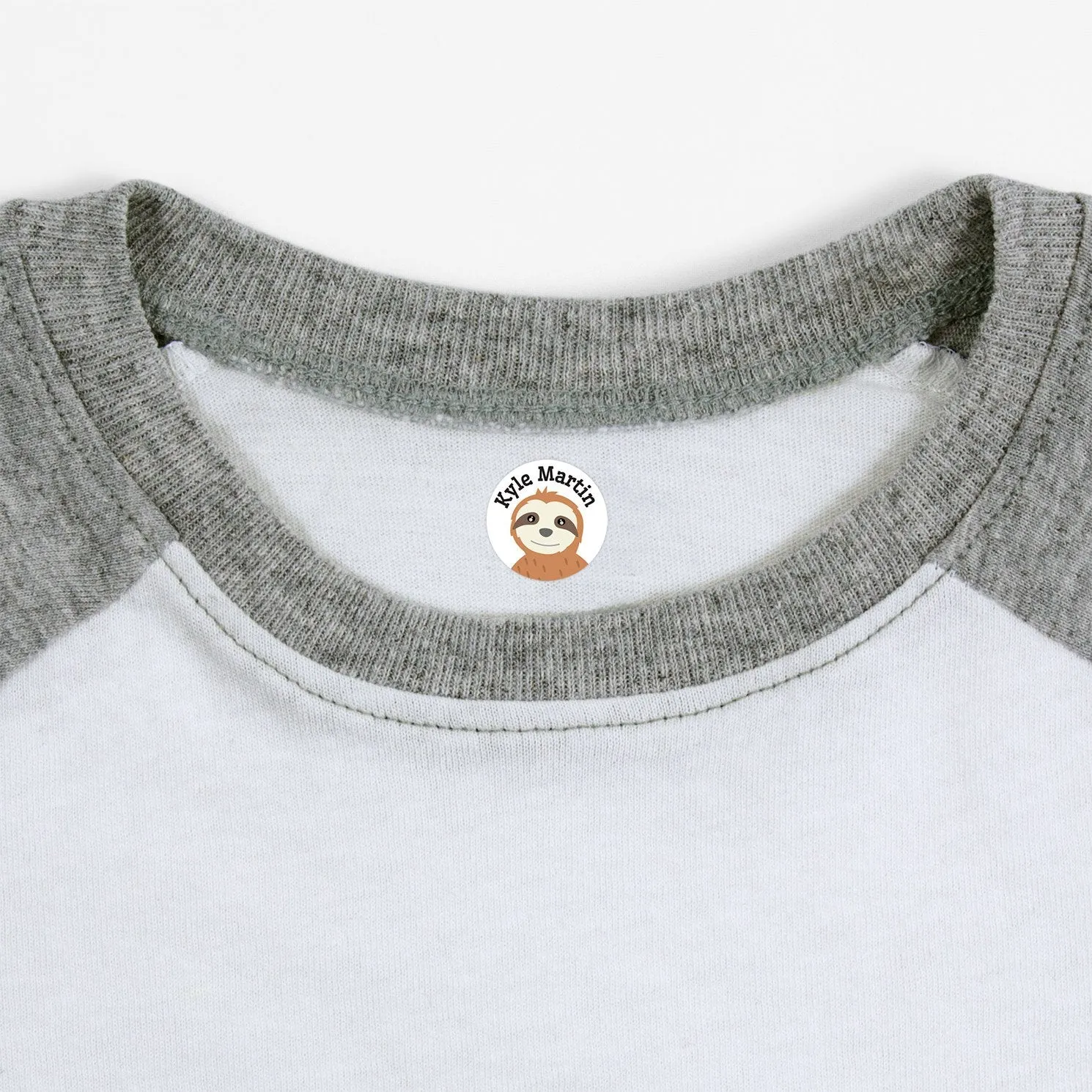 Sloth Iron-On Clothing Labels