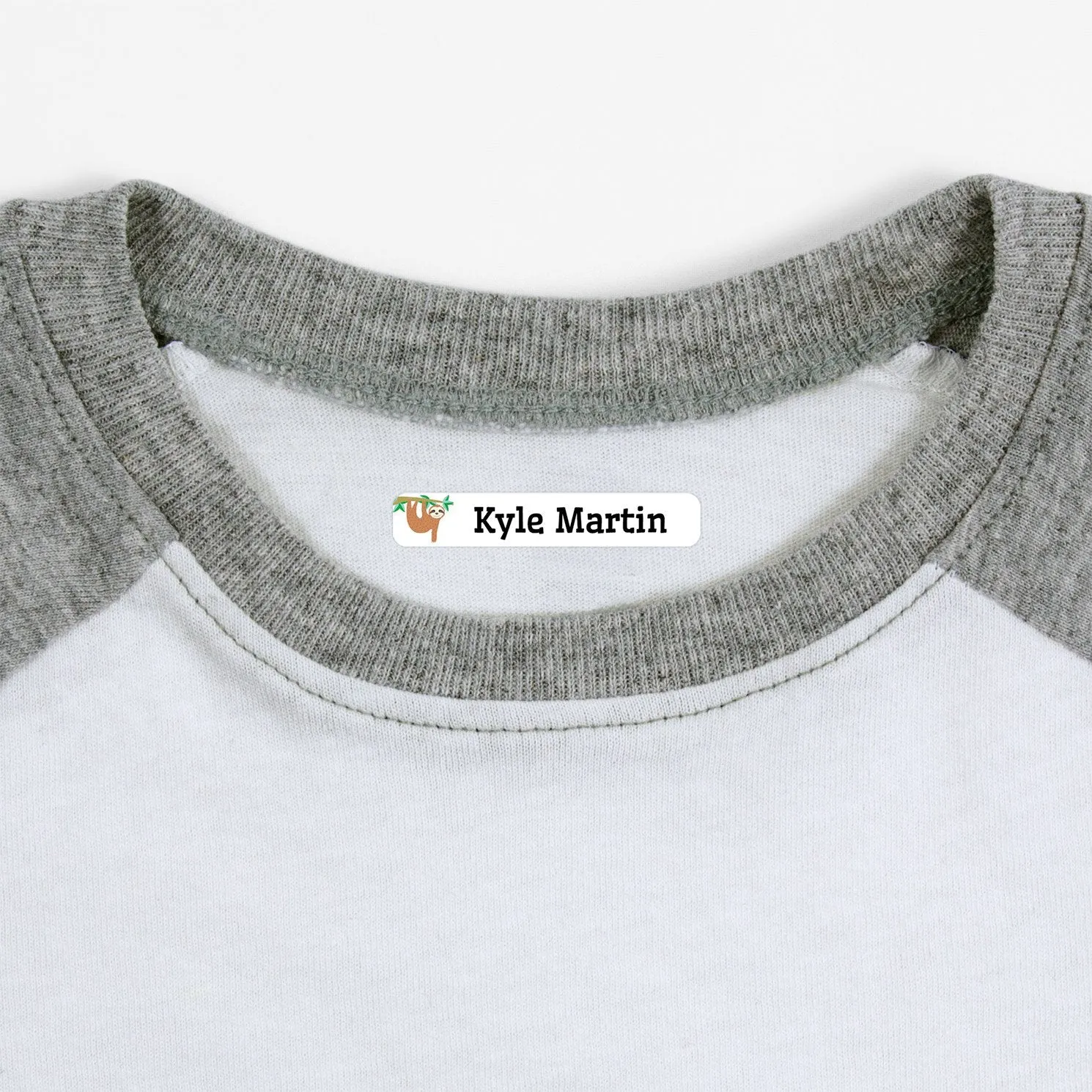 Sloth Iron-On Clothing Labels