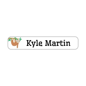 Sloth Iron-On Clothing Labels