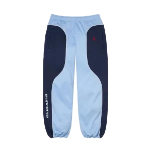 Supreme x Jordan Track Pants 'Light Blue/Navy'