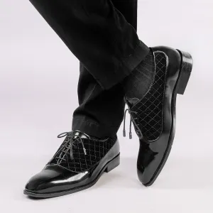 The Alternate Black Lace Ups with quilting
