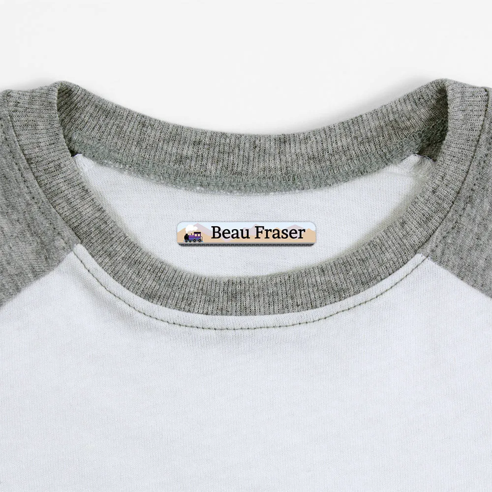 Train Iron-On Clothing Labels