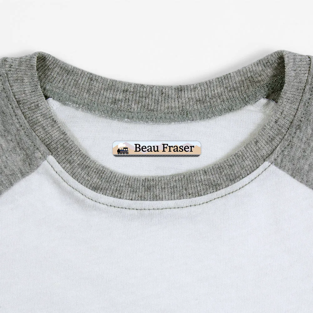Train Iron-On Clothing Labels