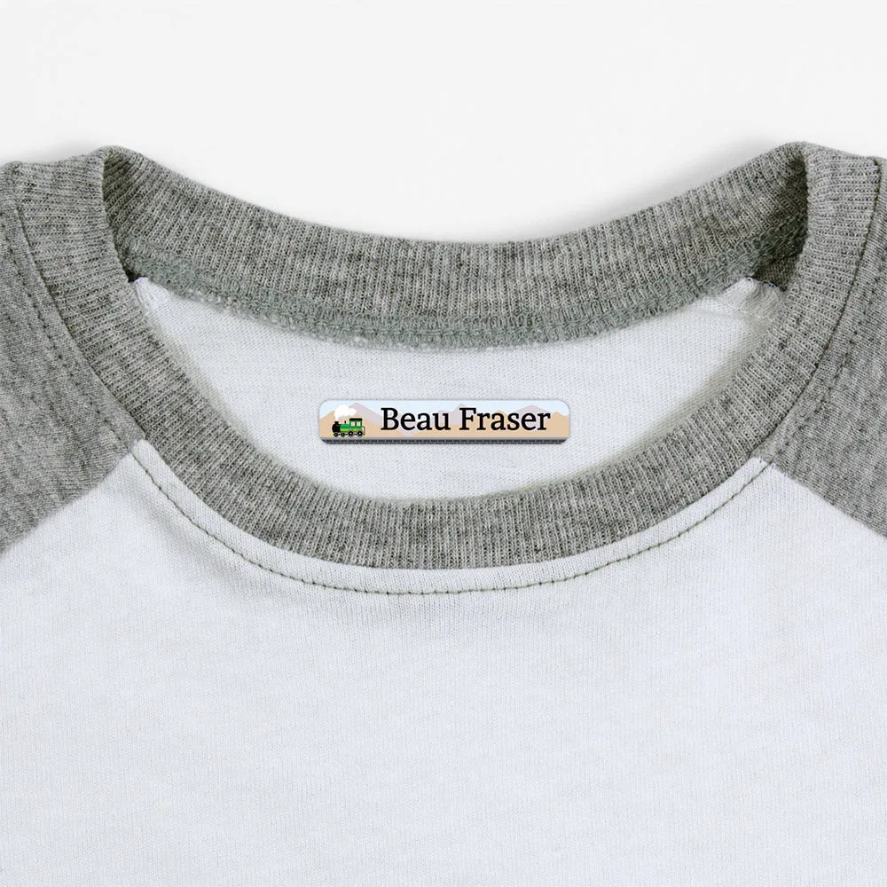 Train Iron-On Clothing Labels